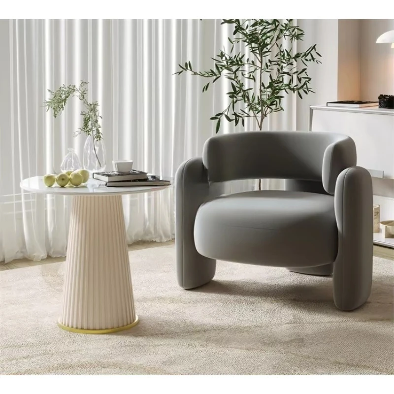 Factory Direct 2026 Beauty Wholesale Single Sofa Chair Balcony Light Luxury Single Chair From China Supplier Acrylic Chairs