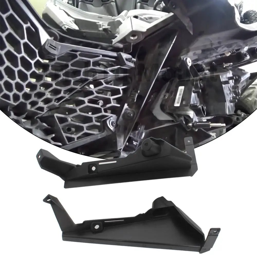 UTV Accessories Front Cover Panel Trims Mounting Hardware Kit For Can Am Maverick X3 MAX R 900 HO 2018-2019 Black ABS Plastic