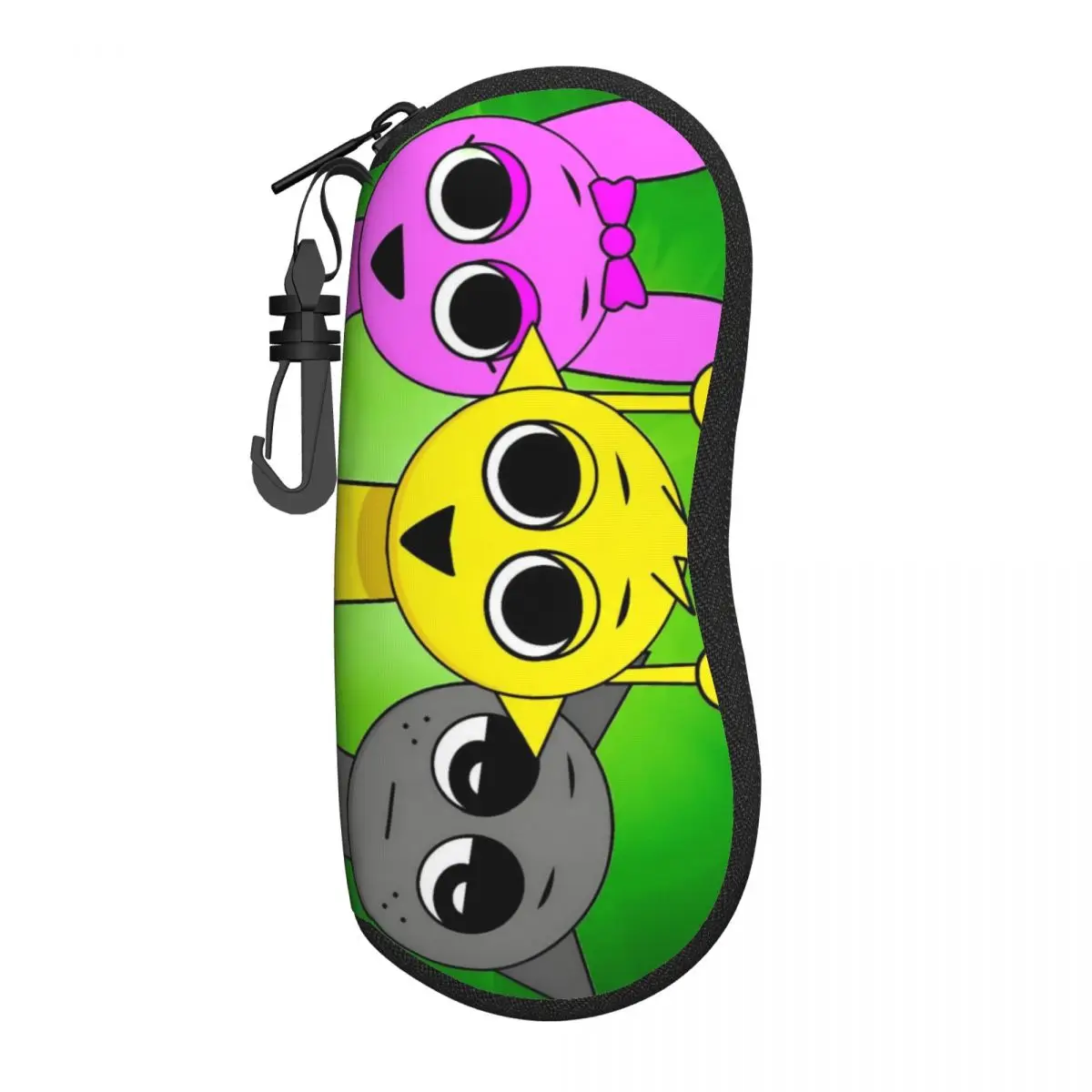 Custom Incredibox Sprunkis Eyeglass Glasses Case Women Men Soft Sunglasses Protective Bag