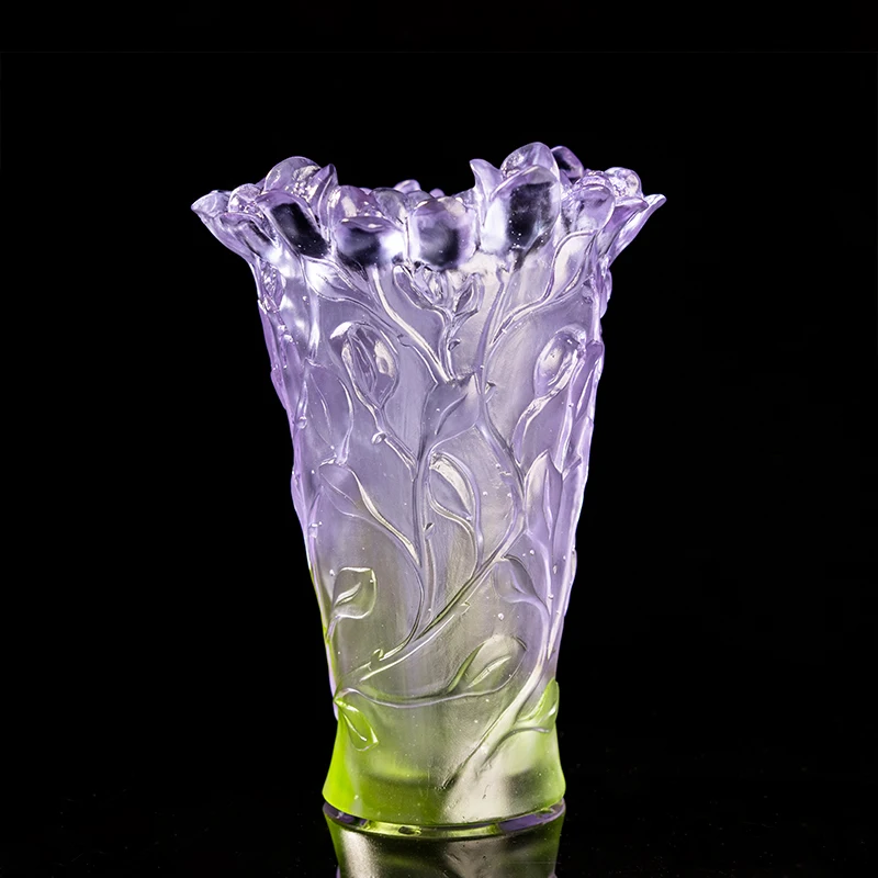 %W# Factory Wholesale for Home Decoration Crystal Vase Modern Handmade Glass Vase Holiday Gift High-end Vase