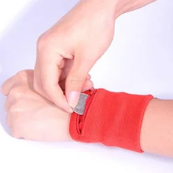 Multifuncional banda zíper tornozelo envoltório esporte alça de pulso carteira saco de armazenamento caso badminton basquete pulseira sweatband