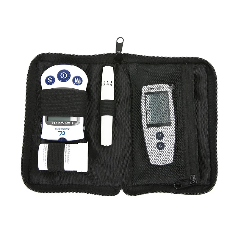 

Zippered Storage Bags Instrument 16x11cm Portable Glucose Monitor Pouch Cloth Organizer Blood Meter Organizer Carrying Case