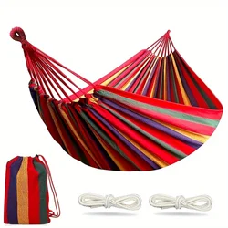 Heavy-Duty Portable Hammock With Easy-Setup Tree Straps - Up To 450lbs, Ideal For Camping & Patio - Travel Bag Included