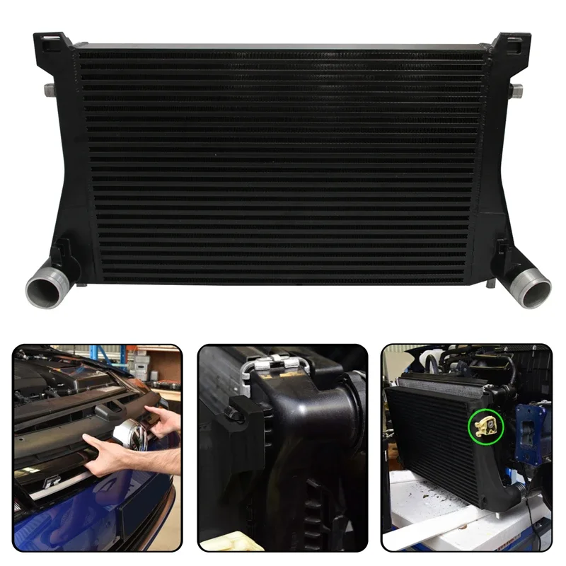 Bar&Plate Intercooler Upgrade Fits For Audi A3/S3 / VW Golf GTI R MK7 EA888 1.8T 2.0T TSI Black / Silver