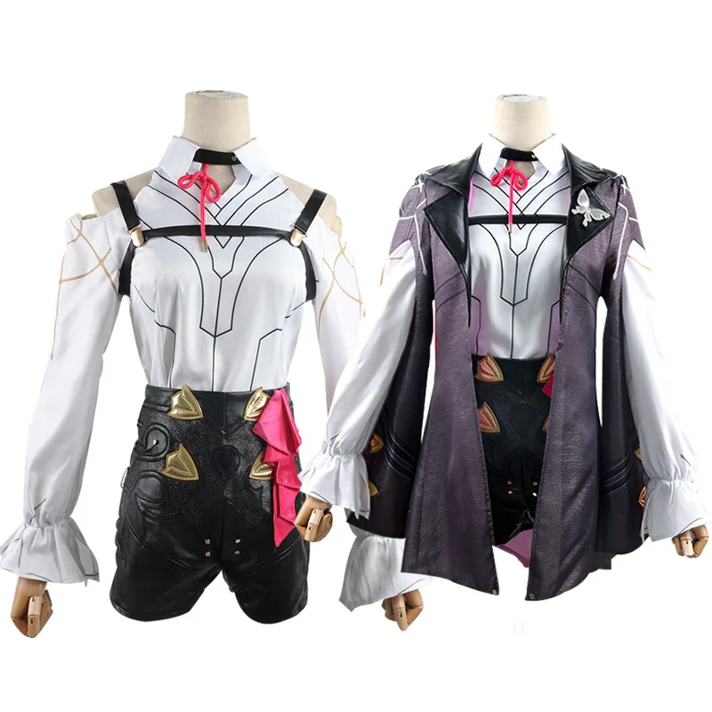 Honkai Star Rail Cosplay Costume Honkai Kafka Cosplay Costume Helloween Party Suit with Wig Kafka Outfit Uniform