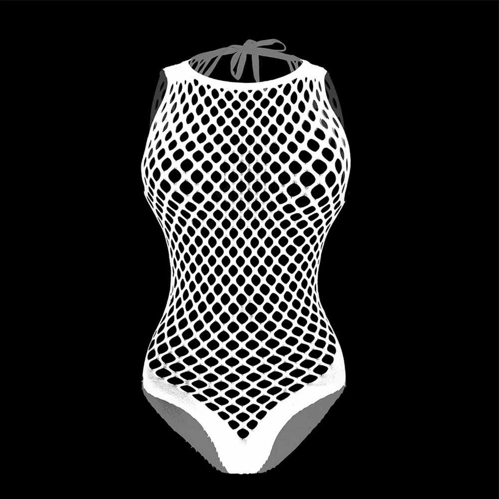 

Sexy Men's Leotard Mesh Bodysuit Slimming Underwear Ideal for Nightclubs Breathable Material Secure Pouch Design