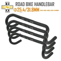 Manillar ultraligero UNO para bicicleta de carretera, manillar doblado de 25,4/31,8mm, 360/380/400/420/440mm, accesorios para bicicleta