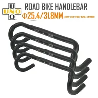 UNO Ultralight Drop Bar Handle Road Bike Handlebar 25.4/31.8mm Bicycle Bent Handlebar 360/380/400/420/440mm Bike Accessories