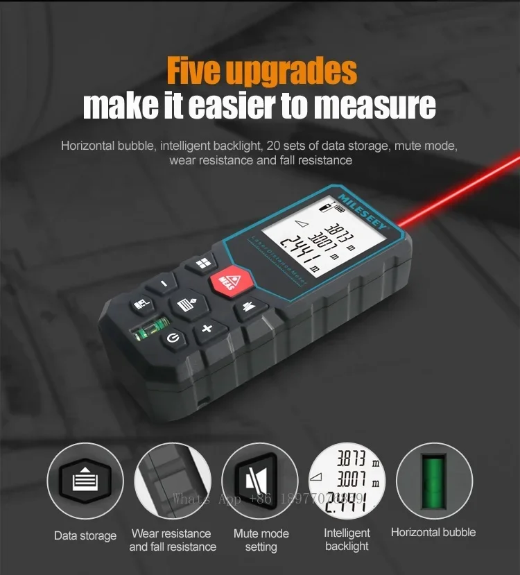 Factory Price  X5 IP65 Professional Tripod Precision Distance Meter Laser Distance Measurement