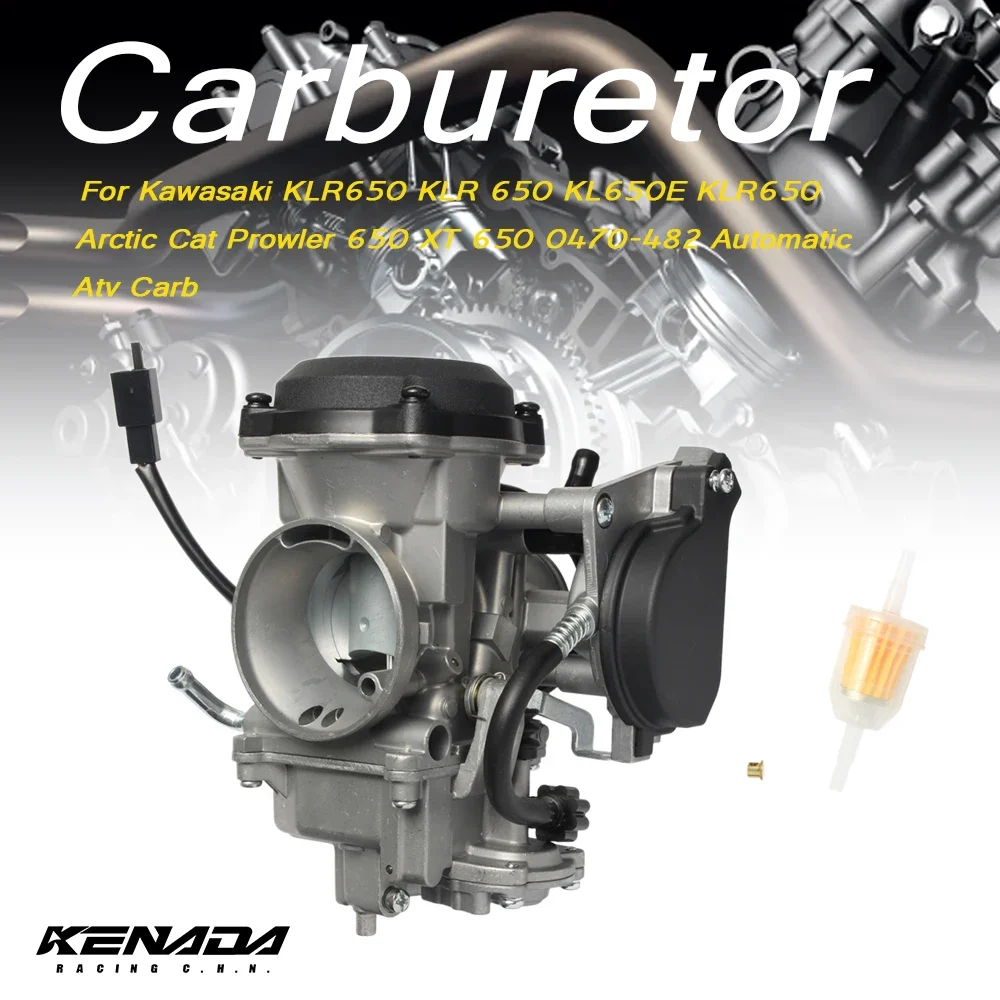 

Carburetor CVK40 40mm Fit For Kawasaki KLR650 KLR 650 KL650E KLR650 Arctic Cat Prowler 650 XT 650 0470-482 Automatic Atv Carb