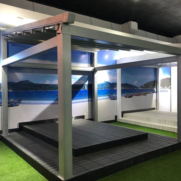 ATV&UTVNewly Style Retractable Folding System Roof Pergola Awning Canopy Water Proof Retractable Awnings Canopy