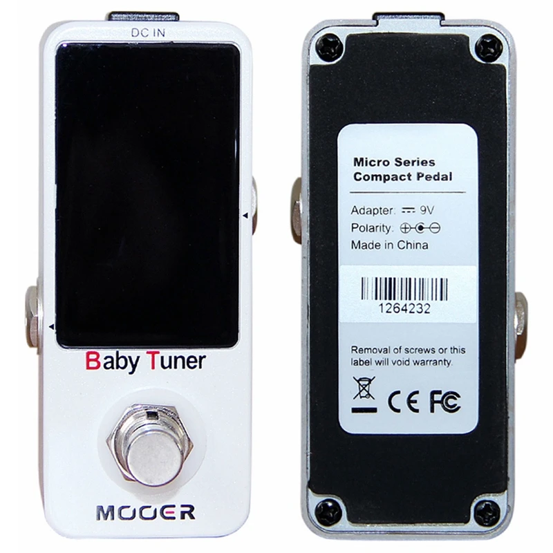 

Mooer MTU1 детский тюнер, гитарная педаль, высокоточный гитарный бас-тюнер для электроинструментов, электроакустические инструменты