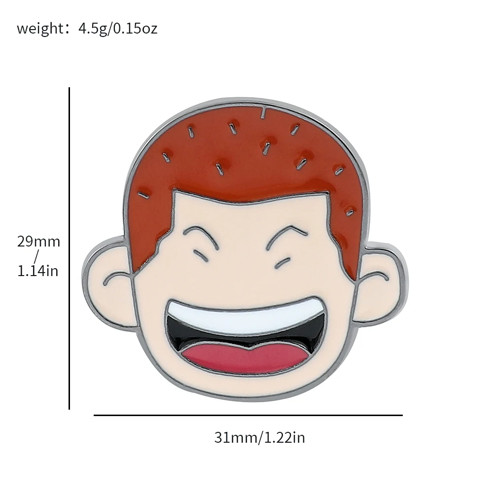 Anime Slam Dunk Brooch Cartoon Figure Sakuragi Hanamichi Jin Soichiro Metal Badge Enamel Pin Jacket Jeans Lapel Pin Jewelry Gift