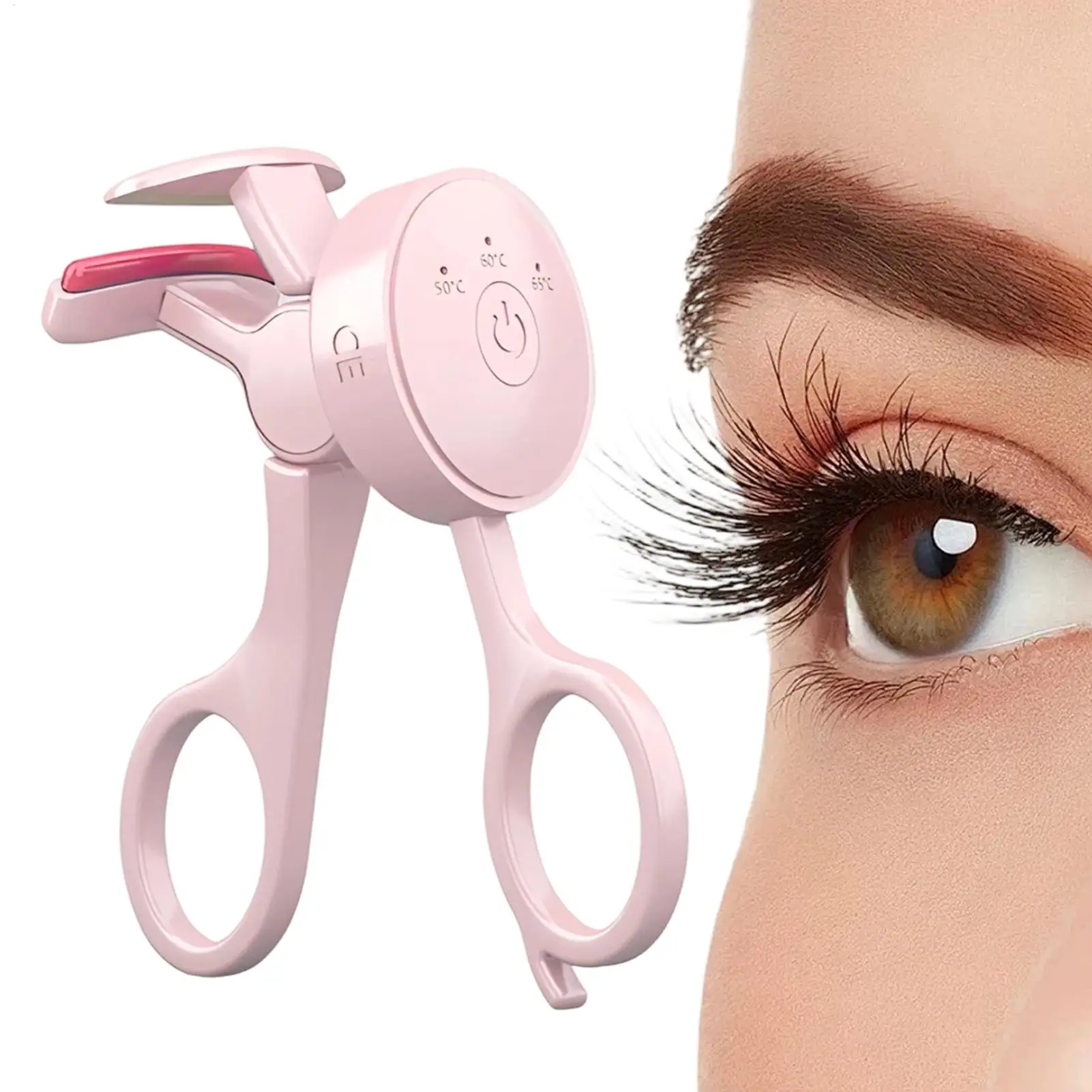 Electric Eyelash Curler 3-Level Mini Lash Makeup Lifting Gear Women Eyelash Curler for Studio Daily Commuting Office Home Salon