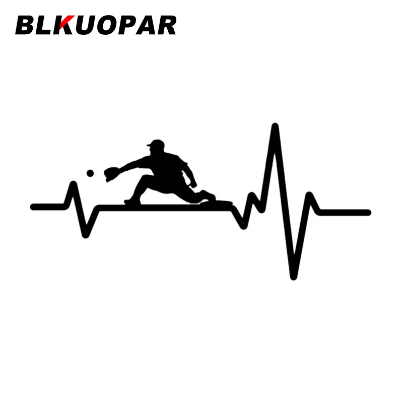 BLKUOPAR Baseball Player Car Sticker Sunscreen Occlusion Scratch Vinyl Die Cut Decal Cartoon Funny Motorcycle Trunk Decoration