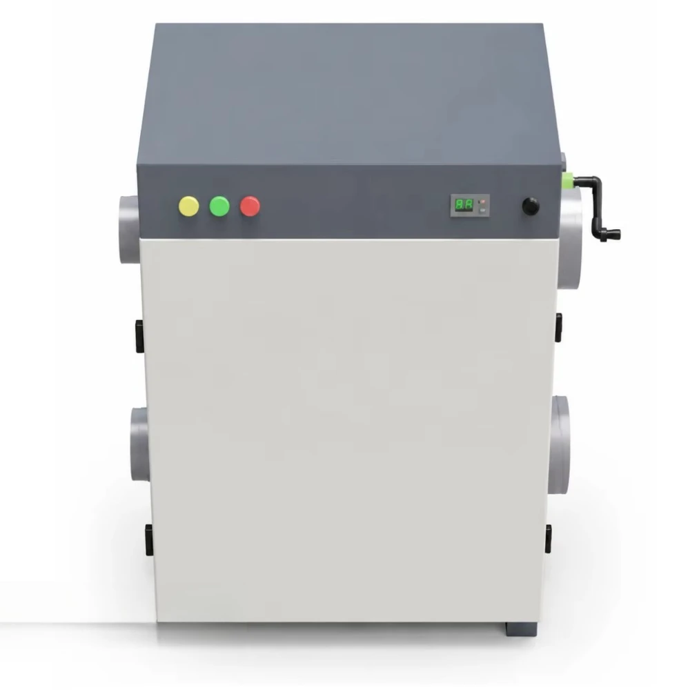 New Electric Industrial Rotary Dehumidifier Air Dryer with Desiccant Technology 25kg/h Capacity for Continuous Dehumidification