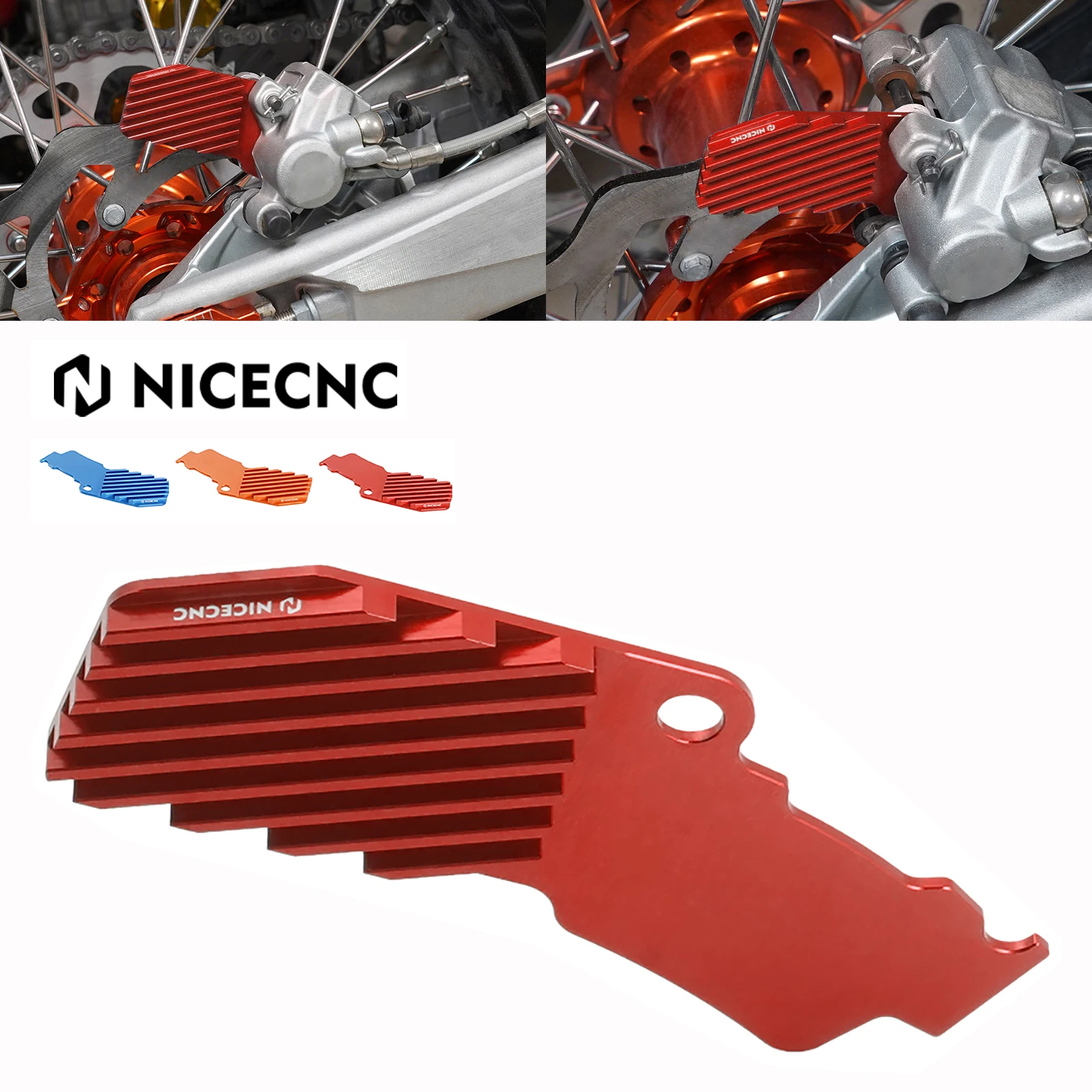 

For GASGAS EC300 EC250 EC250F MC250 EC EX MC 125 200 250 300 250F 350F 450F 2021 2022 2023 Rear Brake Heat Sink Caliper Cooler