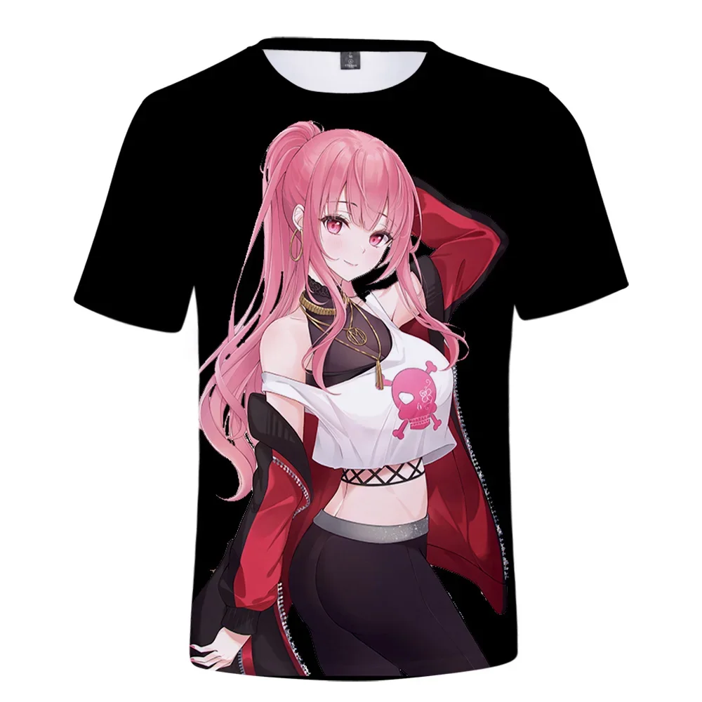 BSLNXNMA HOLOLIVE VTuber Mori Calliope 3D Printed Spring/Summer Preppy Men's/women's Streetwear T-shirts - Image 6