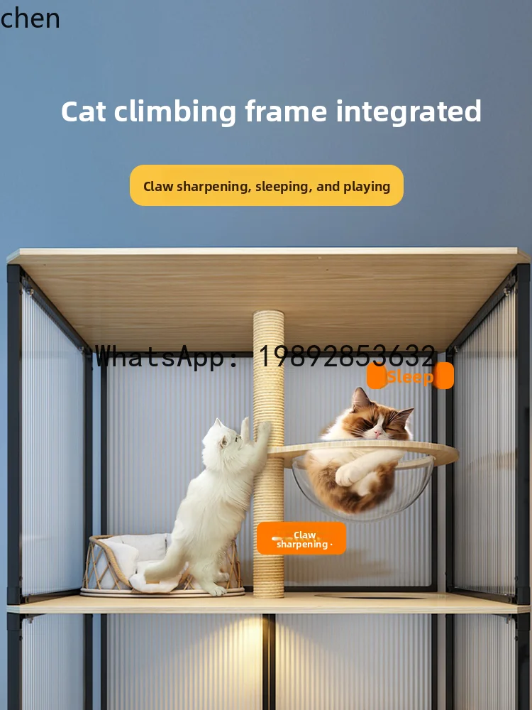 panoramic cat villa cat cage household indoor large space universal in all seasons