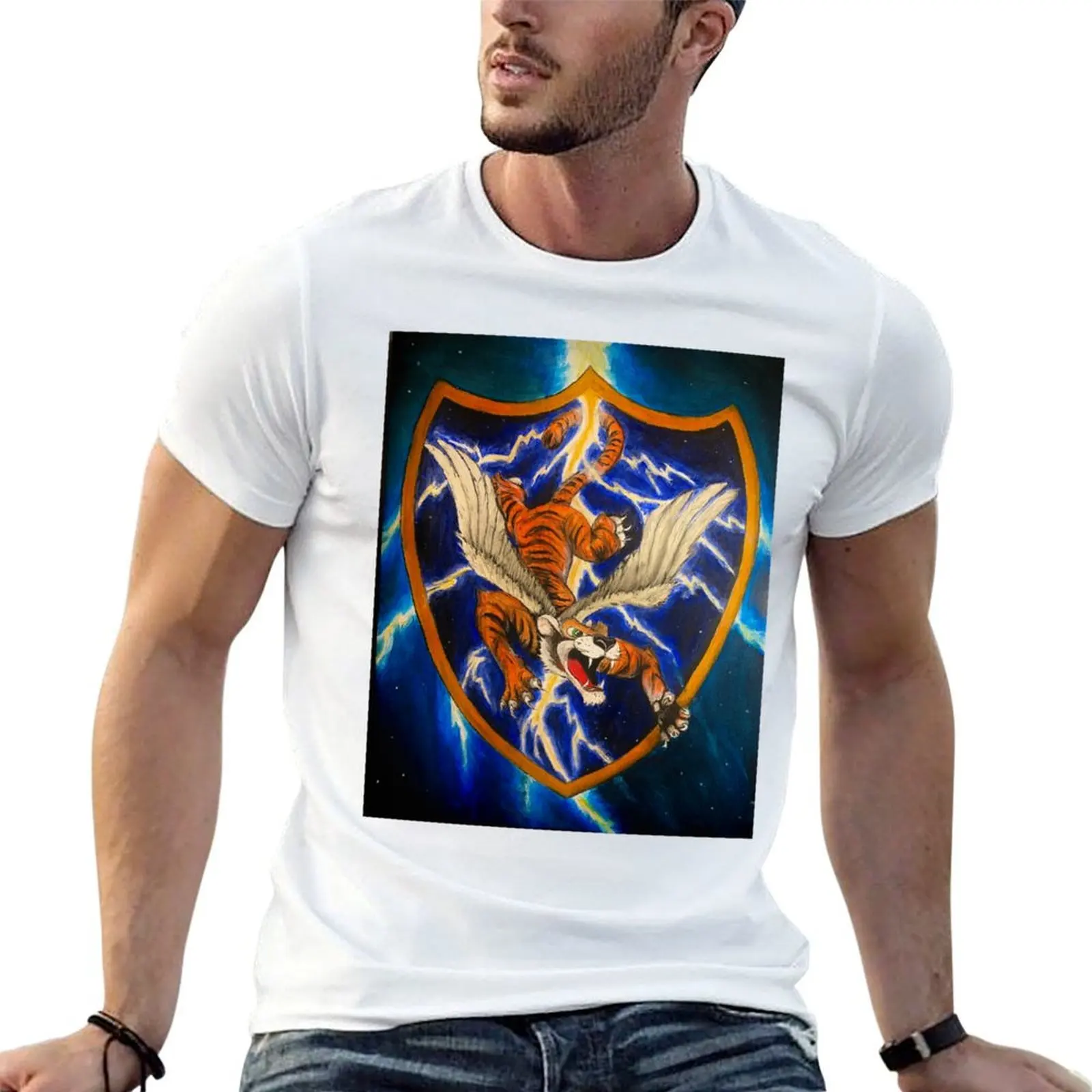 

Flying Tigers T-Shirt mens graphic t shirts t shirt personalised cotton t shirt man T-shirt
