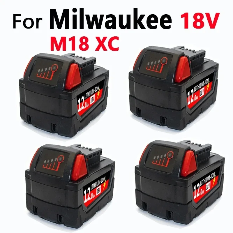 For Milwaukee M18 Battery 6.0Ah Compatible with 18650 lithium battery 18V, all models are stable, explosion-proof, and durable