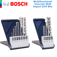 Bosch Original 5Pcs Multifunctional Impact Drill Bits Home Concrete Brick Wall Drilling Triangle Shank 8Pcs Masonry Bit Set