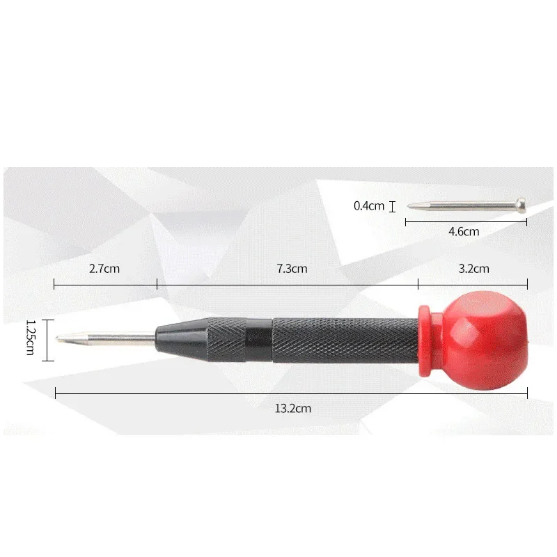 High hardness semi-automatic center punch automatic spring locator positioning punch with cap