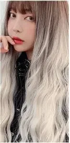 (DM-WIG23) Máscara de Cosplay de Kigurumi de Anime japonés de resina, peluca de Cosplay de rollo recto de red grande para travestis de Lolita BJD