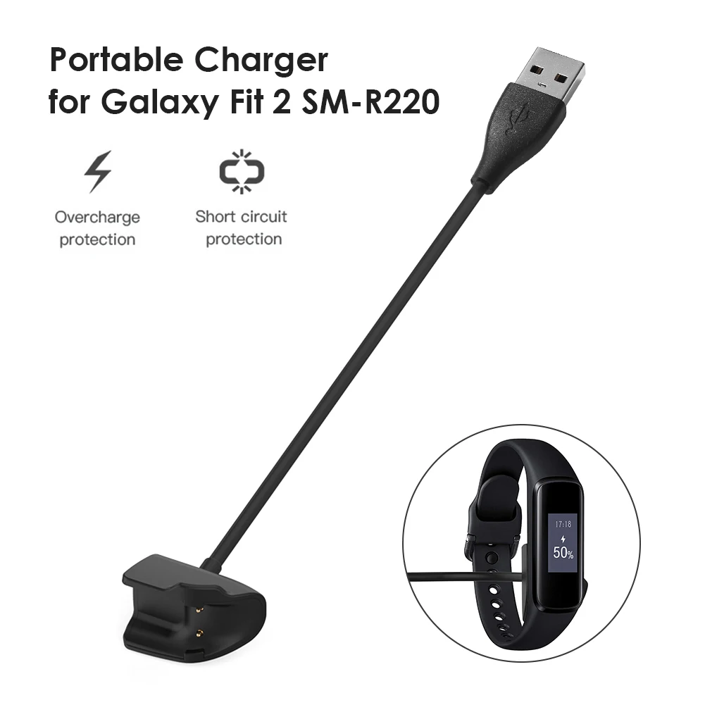 Charge Wire Device Smart Watch Charging Cable Wire for SAMSUNG Galaxy Fit2 SM R220 Charger Data Cradle Replacement Dock