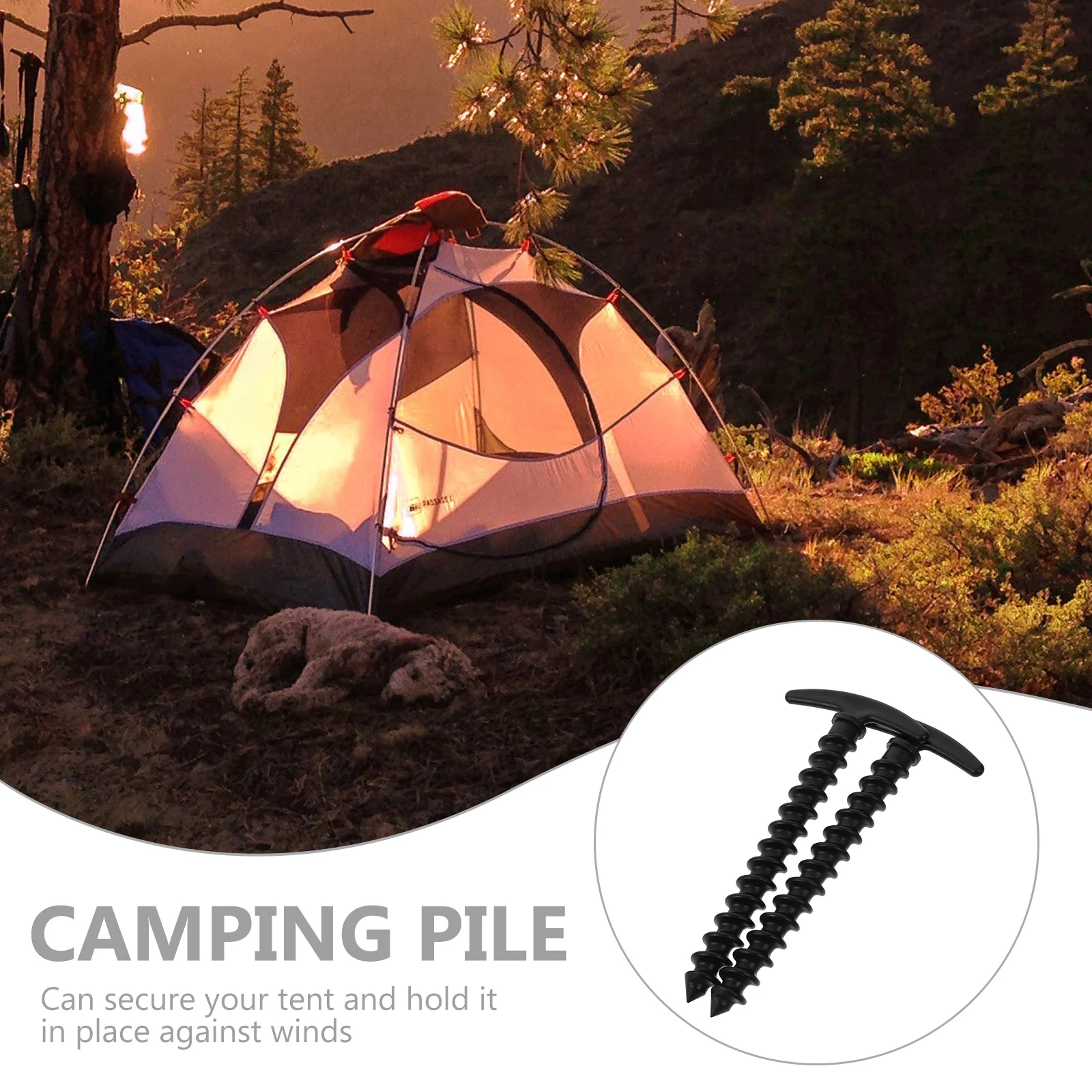 

10Pcs Heavy Duty Plastic Tent Pegs Thickened Design for Camping Tents Canopy Tarps Yard Decorations Tent Peg Stakes for Tarp