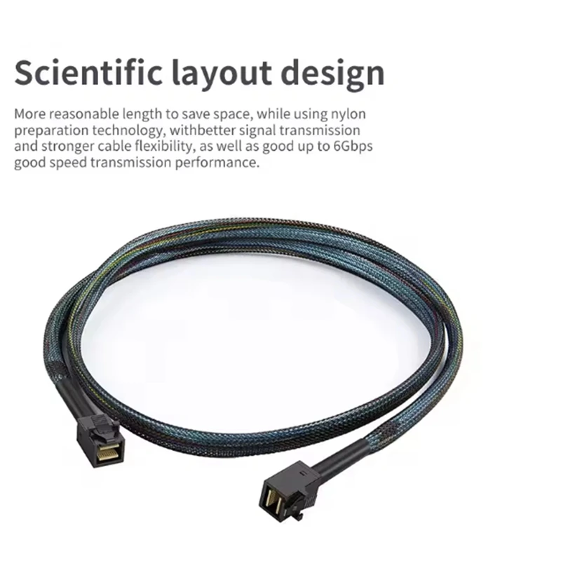 

Кабель SFF-8643 Mini SAS длиной 0,5 м, от SFF-8643 до 8643, для жесткого диска/SSD/, высокоскоростной передачи данных, объединительная плата для серверного хранения-A12I