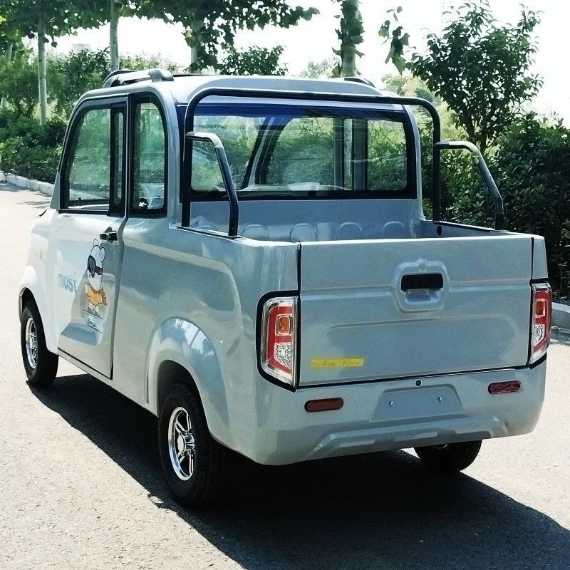 

Closed four-wheeled electric vehicle pickup truck for home use
