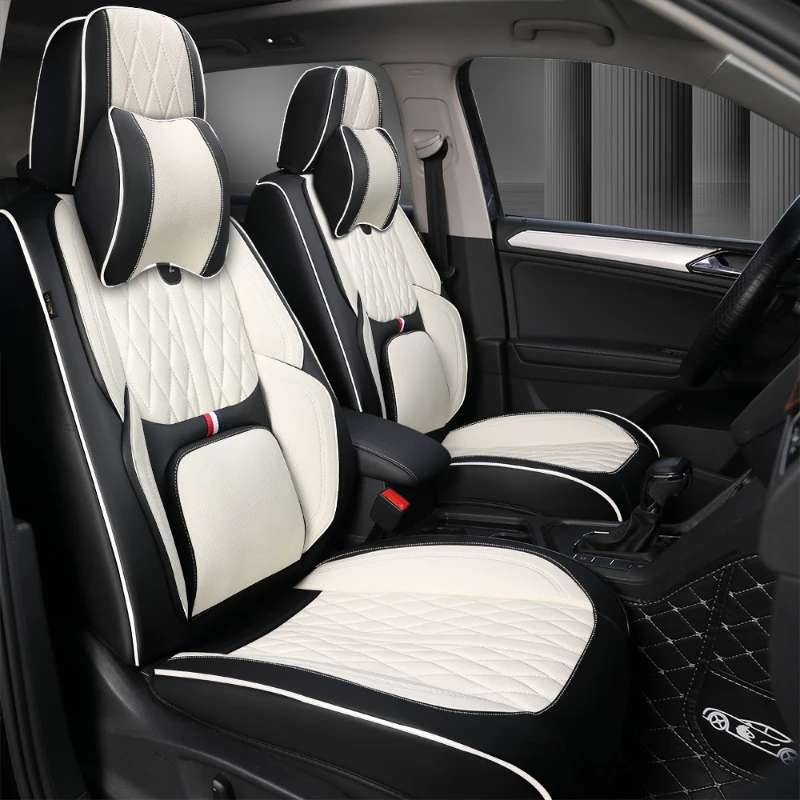 

Полные чехлы для автомобильных сидений из кожи наппа, на 5 мест, всесезонные, универсальные, для седанов и внедорожников