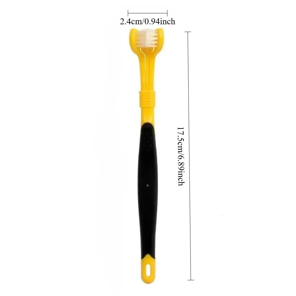 3 Sided Pet Toothbrush Dog Cat Dental Oral Care Brush Bad Breath Tartar Remover Plastic Teeth Cleaning Tool for Dogs