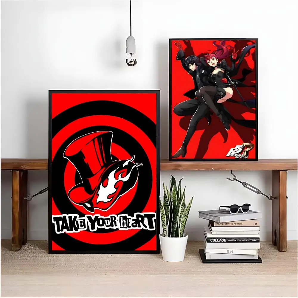 ملصق كلاسيكي Anime P-P-PeRSOnaS 5 عالي الدقة ذاتي اللصق مقاوم للماء مثالي للمنزل والمكتب وغرفة النوم هدية رائعة #3