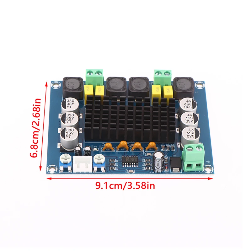1 Set DC 12V 24V 120W*2 TPA3116 D2 Dual Channel Digital Power Audio Amplifier Board Good