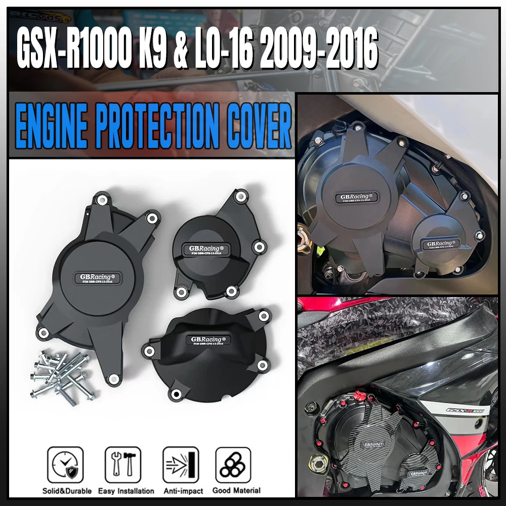 

Motorcycles Engine Cover Protection case For SUZUKI GSXR1000 GSXR 1000 K9 & L0-L6 2009-2016 GBRacing Engine Covers Protectors