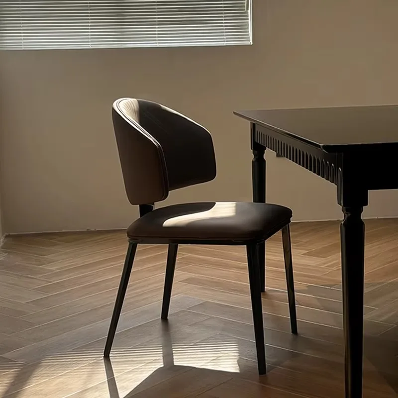 كرسي طعام حديث للمطاعم مصنوع من المعدن بتصميم بسيط لصالون المكتب وتناول الطعام، أثاث منزلي مريح من Krzesla Do Jadalni #2