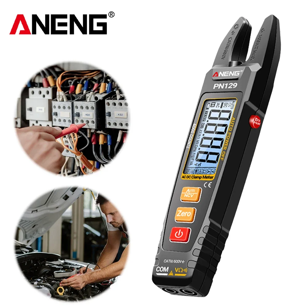 4000 Counts Resistance Pliers Tester NCV Professional Electrician Tools Clamp Meter AC/DC 600V Voltage Current Resistance Tester