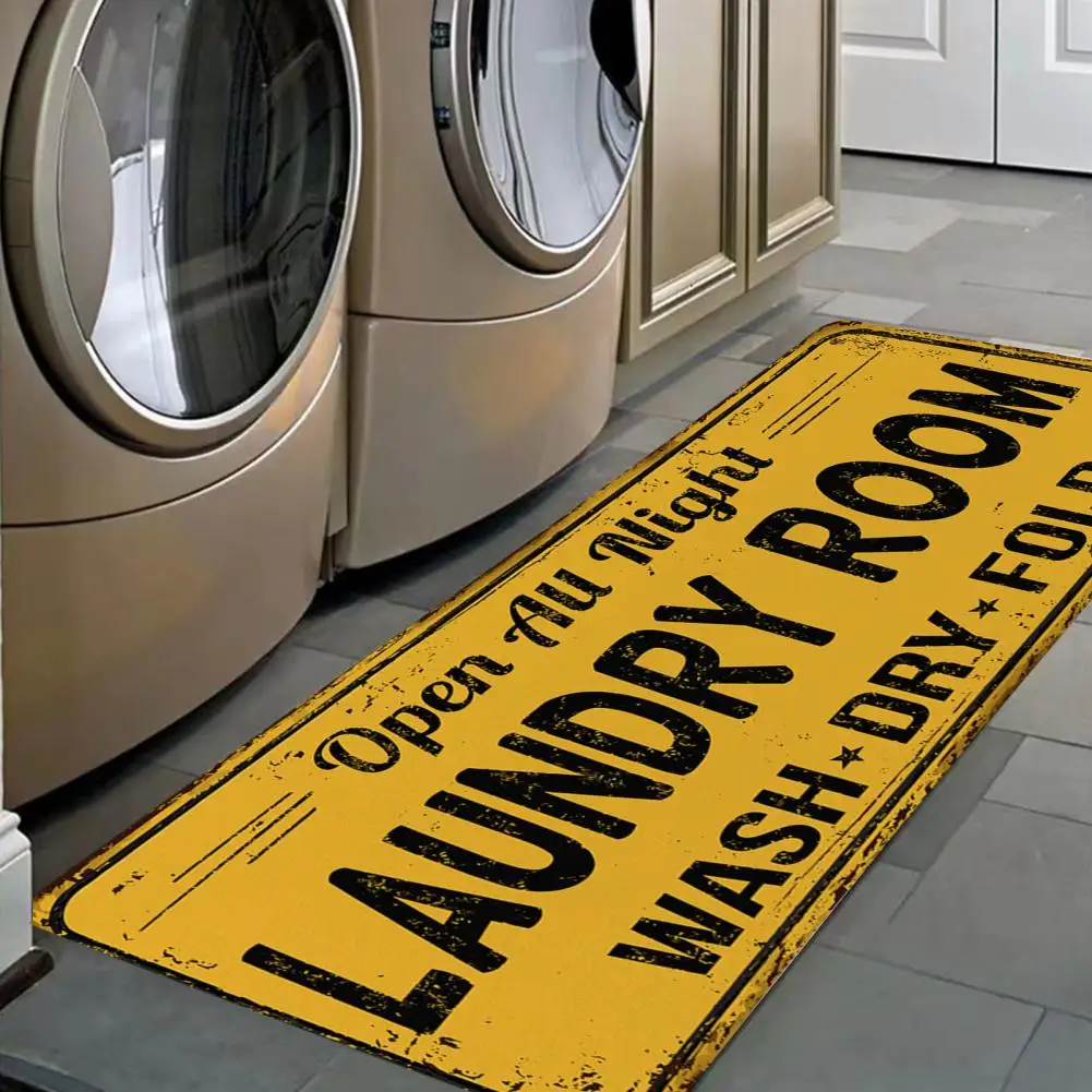 

Laundry Room Pad Non-slip Laundry Room Rug Ultra-thick Super Soft Laundry Room Rug Runner with Non-slip Backing for Stylish
