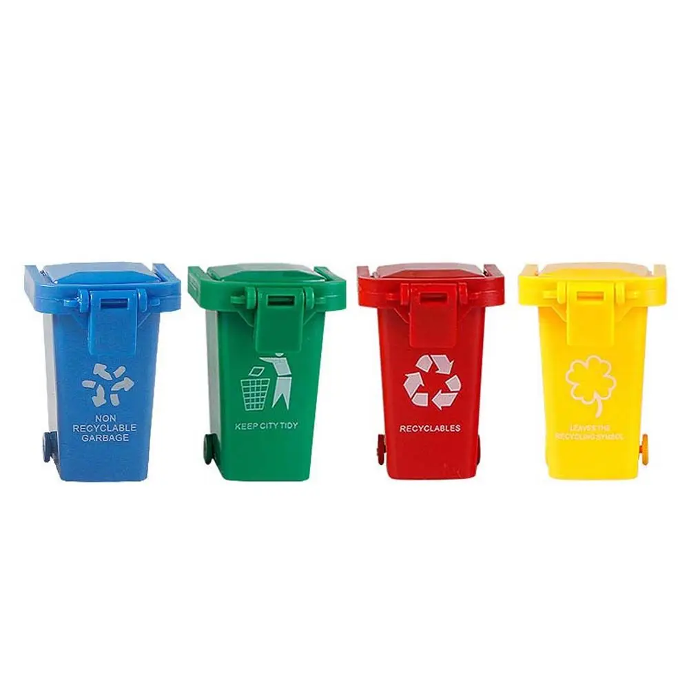 Pretend Play Toy Garbage Truck Can Simulation Furniture Toy Simulation Trash Can Dollhouse Dollhouse Trash Can