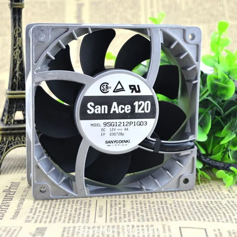 Оригинальный вентилятор охлаждения процессора 9SG1212P1G06 12038 12 см 12 В 4 А большой объем жестокий охлаждающий вентилятор 120*120*38 мм