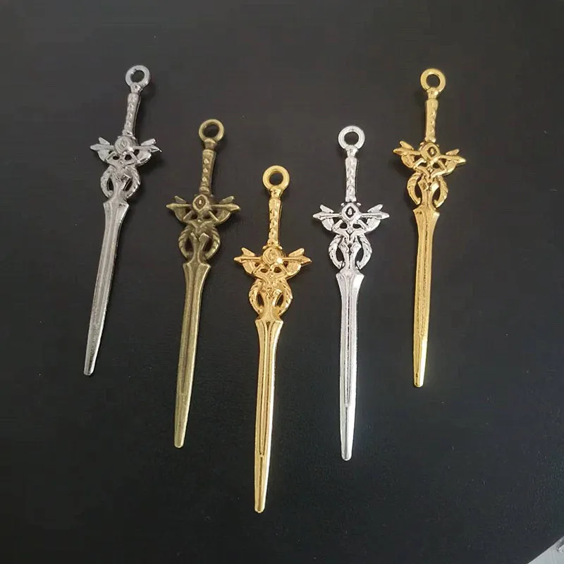 New Coming DIY Alloy Accessories Weapon Long Sword Pendant Decorative Pendant
