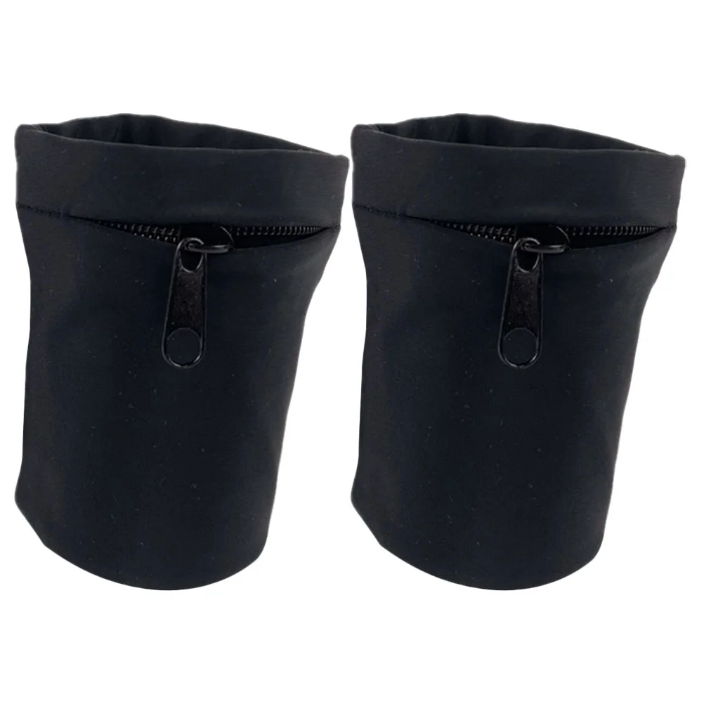 

2 Pcs Sports Wrist Bag Cellphone Stand Arm Pouch Armband Storage Holder Running Sleeve Polyester Miss