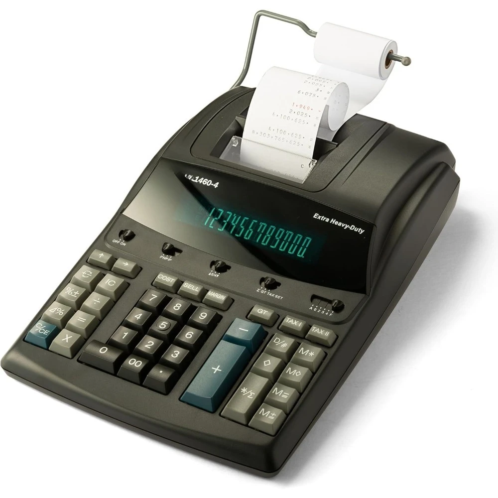 12 Digit Heavy    Commercial Printing Calculator Extra Large Desktop with High Speed for Office Accounting Retail