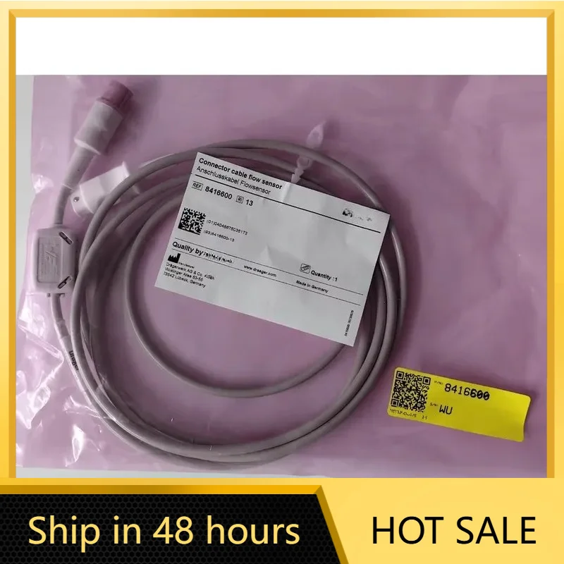 Dra//ger Flow Sensor Connector Cable 8416600 for Bab//log Vn500
