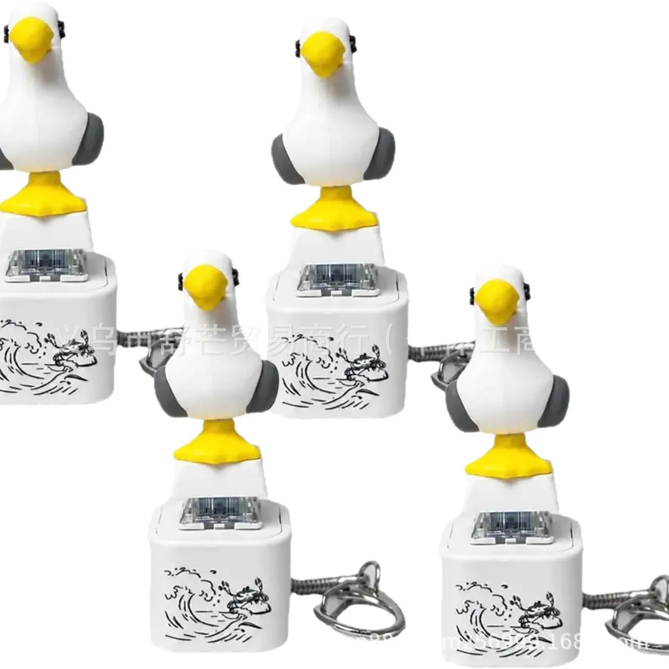 *2006Seagull Mine Keychain, USB Clicky Keyboard Fidget Button, LED Sound Keychain***