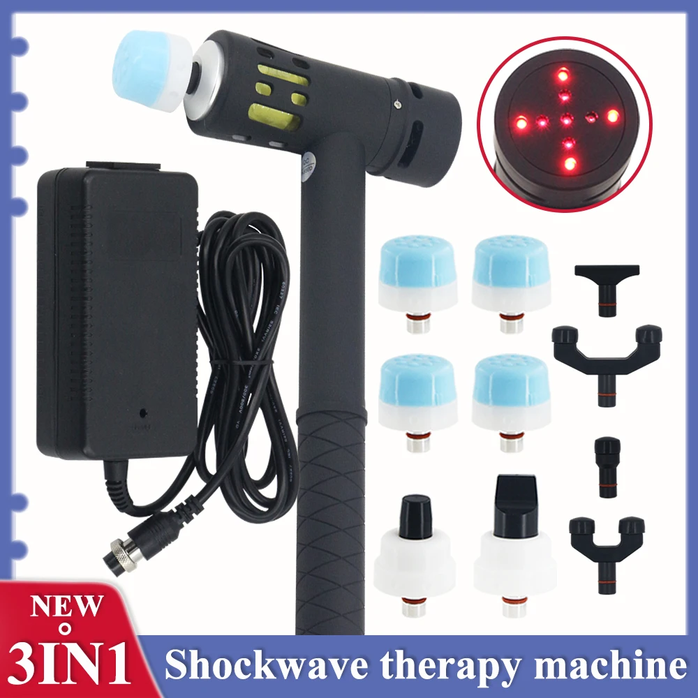 

Shock Wave Therapy Machine Relaxation ED Treatment Back Waist Knee Pain Relief Massager New Shockwave 650nm Laser Red Light