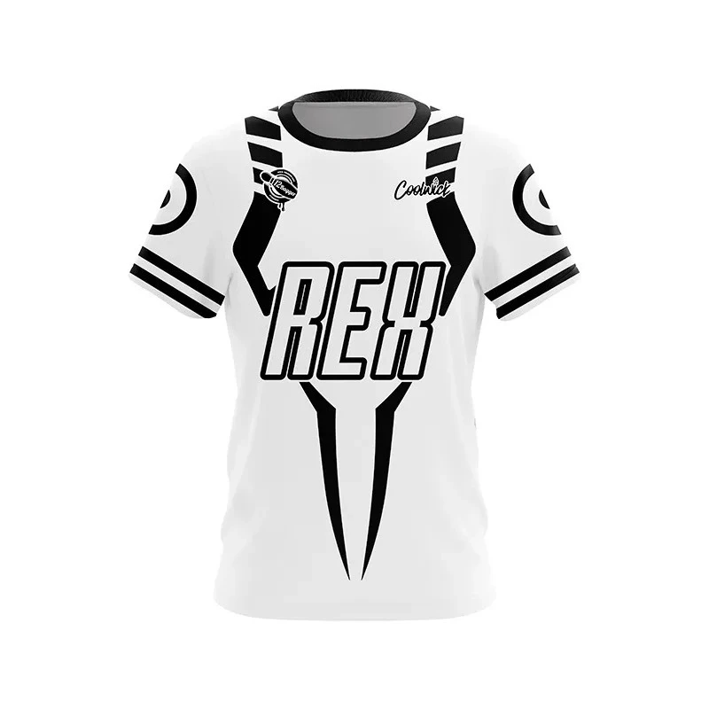 2025 verão novo 3D impresso 12Bagger x REX King of Curses uniforme de boliche para homens e mulheres camiseta de secagem rápida. camisas