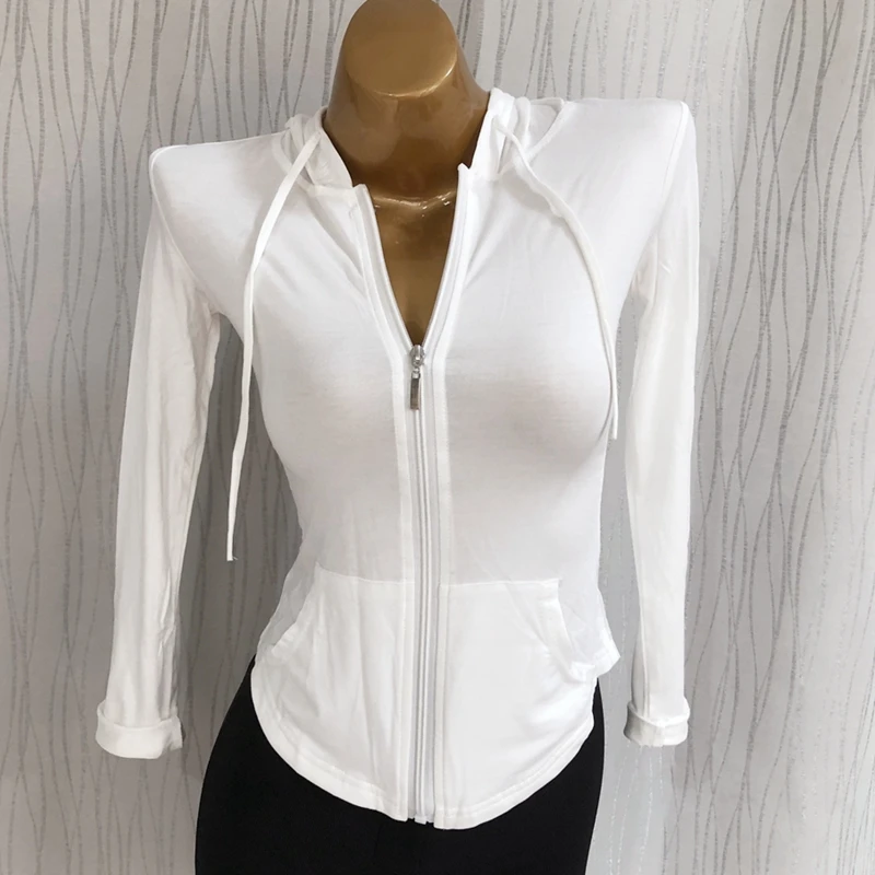 

Тонкая женская толстовка на молнии Slim Fit, базовый слой, повседневная, в стиле футболки, весенняя, для города, ветровка с длинным рукавом